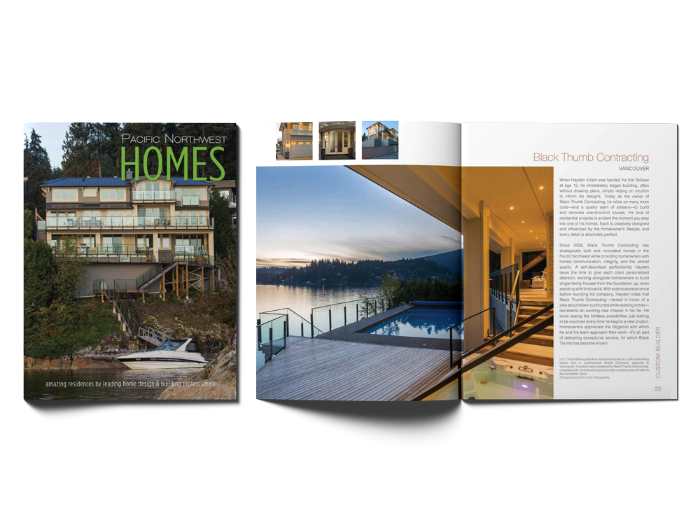 Black Thumb Contracting Featured in Pacific Northwest Homes
